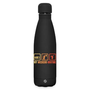 Break Dancer Wochenendroutine - Matte Thermosflasche 500 ml - Schwarz - Vorne