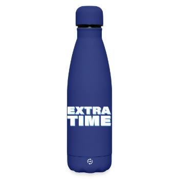 EXTRA TIME - Matte Thermosflasche 500 ml - Dunkelblau  - Vorne