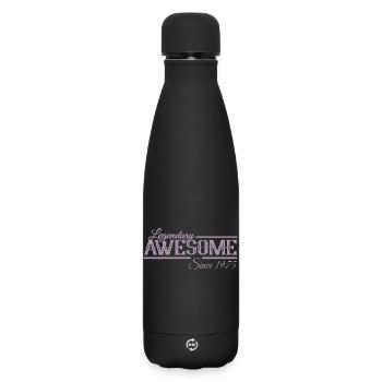 Legendary since 1975 Vintage - Matte Insulated Water Bottle 500 ml - black - Front