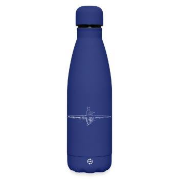Ramer - Bouteille isotherme SOFT TOUCH 500 ml - bleu foncé  - Devant