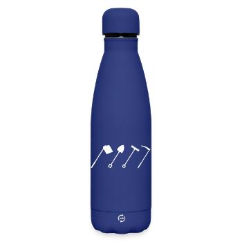 Bauernhof Werkzeuge - Matte Thermosflasche 500 ml - Dunkelblau  - Vorne