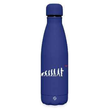 Evolution des Menschen Drohne Pilot - Matte Thermosflasche 500 ml - Dunkelblau  - Vorne