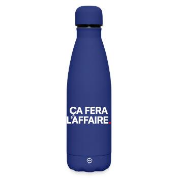 Ça fera l’affaire - Bouteille isotherme SOFT TOUCH 500 ml - bleu foncé  - Devant