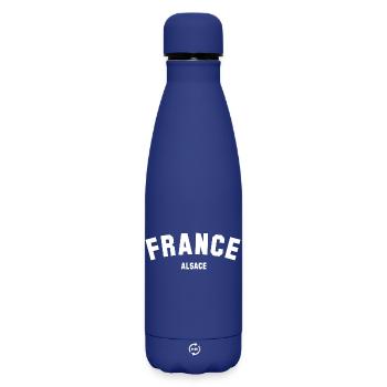 ALSACE Elsass - Matte Insulated Water Bottle 500 ml - dark blue  - Front