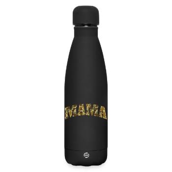 Mama Jagd Camo Outdoor Abenteuer Leben - Matte Thermosflasche 500 ml - Schwarz - Vorne