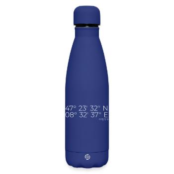 Coordonnées Arrondissement 6 Oberstrass Unterstrass Zurich - Bouteille isotherme SOFT TOUCH 500 ml - bleu foncé  - Devant