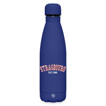 Strasbourg Est. 1966 - Matte Insulated Water Bottle 500 ml - dark blue  - Front