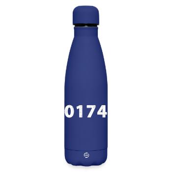 0174 Naaldwijk Monster Wateringen Poeldijk De Lier - Matte Insulated Water Bottle 500 ml - dark blue  - Front