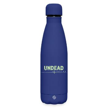 Mort-vivant à l’intérieur Zombie Dire - Bouteille isotherme SOFT TOUCH 500 ml - bleu foncé  - Devant