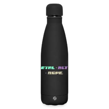 CTRL ALT Nope - Matte Thermosflasche 500 ml - Schwarz - Vorne