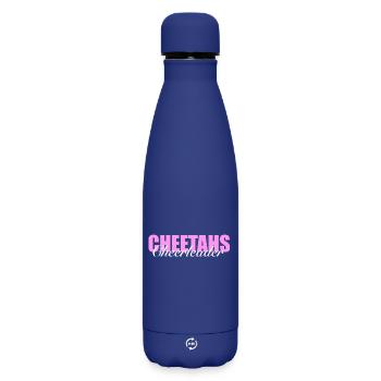Logo (devant) - Bouteille isotherme SOFT TOUCH 500 ml - bleu foncé  - Devant
