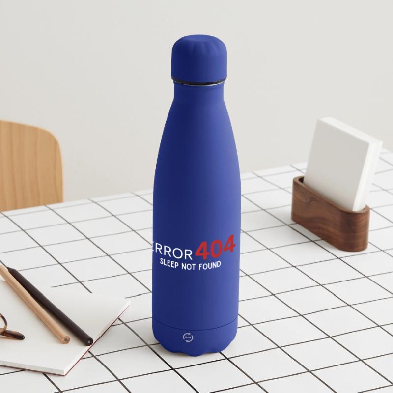 Error 404 Sleep Not Found – Pattern for Developers Matte Insulated Water Bottle 500 ml