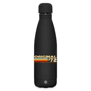 1972 - Matte Insulated Water Bottle 500 ml - black - Front