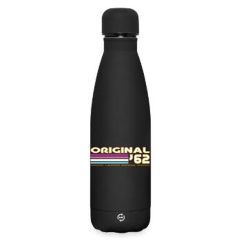 1962 - Matte Insulated Water Bottle 500 ml - black - Front
