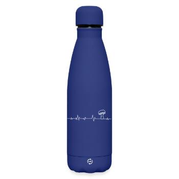 Champignons Champignons cèpe - Bouteille isotherme SOFT TOUCH 500 ml - bleu foncé  - Devant