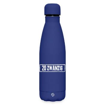 20 Years Old Rock Grunge - Matte Insulated Water Bottle 500 ml - dark blue  - Front