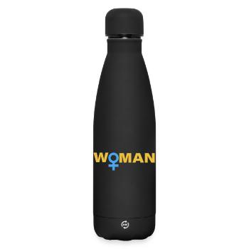 WOMAN - Matte Thermosflasche 500 ml - Schwarz - Vorne