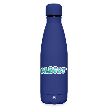 Albert als Beruf - Matte Thermosflasche 500 ml - Dunkelblau  - Vorne