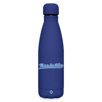 Nashville Script mit Schwunglinie - Matte Thermosflasche 500 ml - Dunkelblau  - Vorne