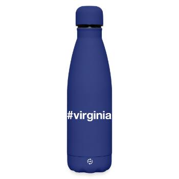 VIRGINIA Hashtag - Matte Thermosflasche 500 ml - Dunkelblau  - Vorne