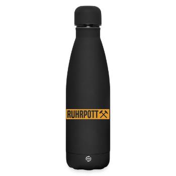 Ruhrpott - Ruhr Pott - Zeche - Zollverein - NRW - Matte Thermosflasche 500 ml - Schwarz - Vorne