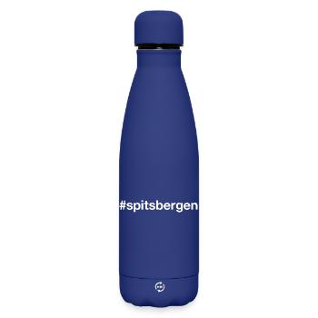 SPITSBERGEN Norvège Norge Norwegen - Bouteille isotherme SOFT TOUCH 500 ml - bleu foncé  - Devant