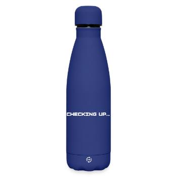 Checking up - Matte Thermosflasche 500 ml - Dunkelblau  - Vorne