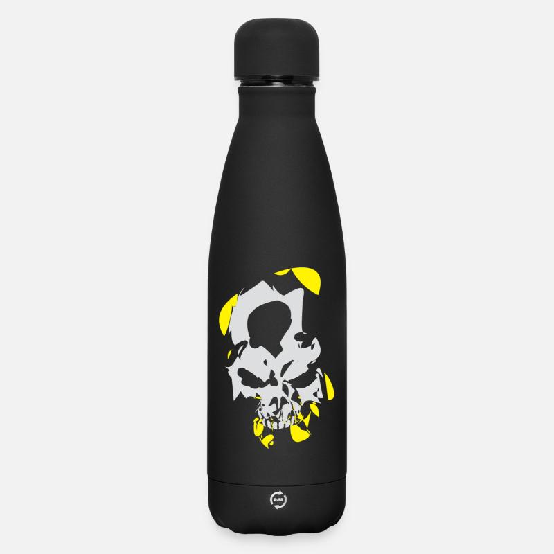 Skull 08 - Matte Thermosflasche 500 ml - Schwarz