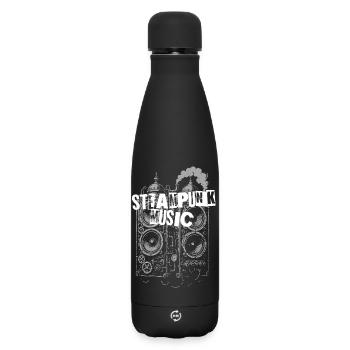 Haut-parleurs de musique steampunk - Bouteille isotherme SOFT TOUCH 500 ml - noir - Devant