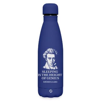 Tricot Kierkegaard Génie du Sommeil - Bouteille isotherme SOFT TOUCH 500 ml - bleu foncé  - Devant