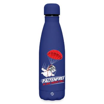 Fallschirm Bügeln Extremsport - Matte Thermosflasche 500 ml - Dunkelblau  - Vorne