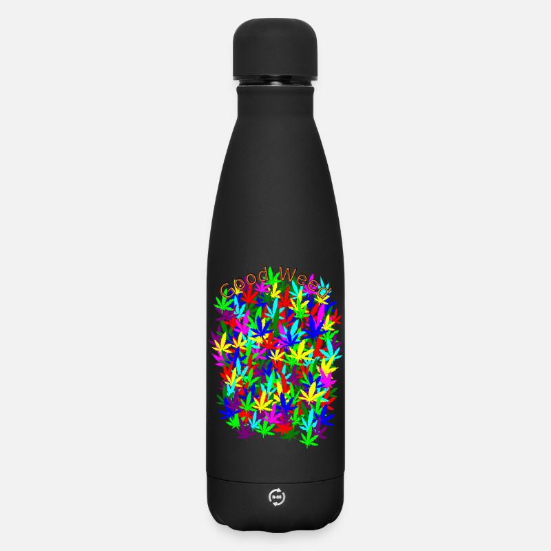 Champ d’herbe - Bouteille isotherme SOFT TOUCH 500 ml - noir