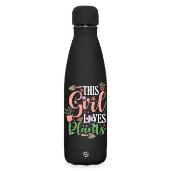 Garden & Plant Lovers Gifts - Matte Insulated Water Bottle 500 ml - black - Front