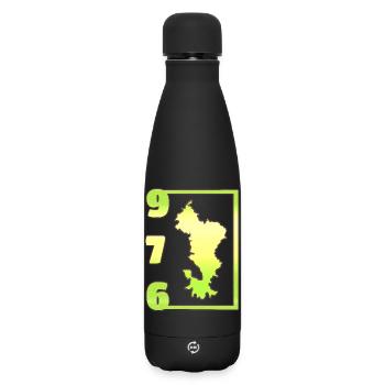 T SHIRT 976 MAYOTTE - Matte Insulated Water Bottle 500 ml - black - Front