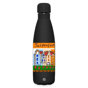EG Tulipes I Festival des tulipes I Potsdam I Hollande IUrurlaub - Bouteille isotherme SOFT TOUCH 500 ml - noir - Devant