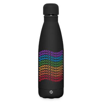 Lgbt. Vielfalt annehmen - Matte Thermosflasche 500 ml - Schwarz - Vorne