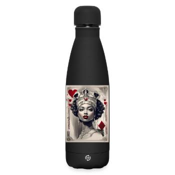 Fantasy Cyberpunk of the Queen of Hearts IV - Matte Insulated Water Bottle 500 ml - black - Front