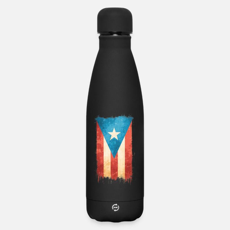 Porto Rico - Bouteille isotherme SOFT TOUCH 500 ml - noir