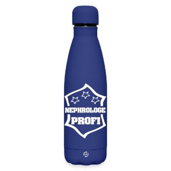 Néphrologue comme œuvre - Bouteille isotherme SOFT TOUCH 500 ml - bleu foncé  - Devant