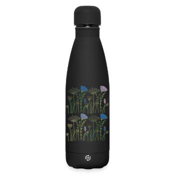 Dried flowers flower meadow - Matte Insulated Water Bottle 500 ml - black - Front