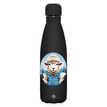 Mouton doux - Bouteille isotherme SOFT TOUCH 500 ml - noir - Devant
