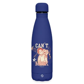Can’t Mask Today – Social Energy Not Found - Matte Thermosflasche 500 ml - Dunkelblau  - Vorne