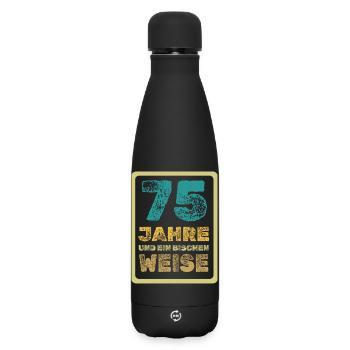 Wisdom 75 - Matte Insulated Water Bottle 500 ml - black - Front