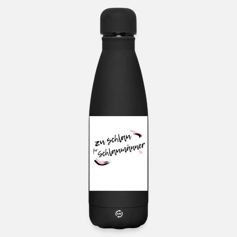 Schlau - Matte Thermosflasche 500 ml - Schwarz