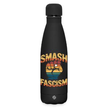 Smash Fascism - T-shirt antifasciste - Bouteille isotherme SOFT TOUCH 500 ml - noir - Devant