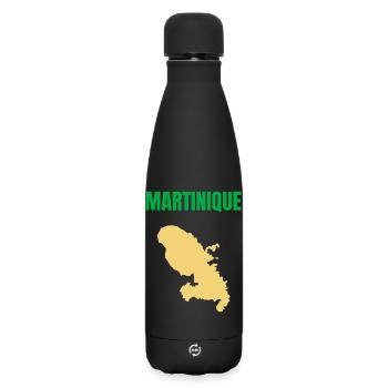 T-shirt Martinique – Antilles - Bouteille isotherme SOFT TOUCH 500 ml - noir - Devant