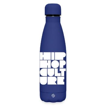 Blockige Hip-Hop-Kultur - Matte Thermosflasche 500 ml - Dunkelblau  - Vorne