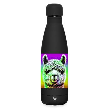 Alpaca - Matte Insulated Water Bottle 500 ml - black - Front