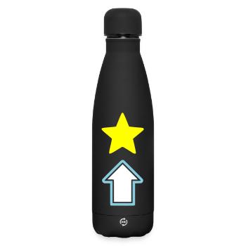 Star Arrow Comic Icon - Matte Insulated Water Bottle 500 ml - black - Front