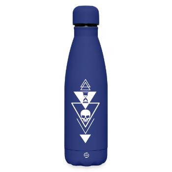 Le temps qui passe - Bouteille isotherme SOFT TOUCH 500 ml - bleu foncé  - Devant